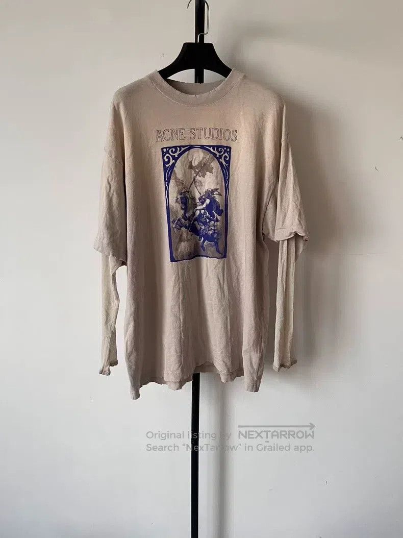 Acne Studios Acne Studios Pattern Printed Fake Two Piece Short Sleeve T Size XS / US 0-2 / IT 36-38 - 1 Thumbnail