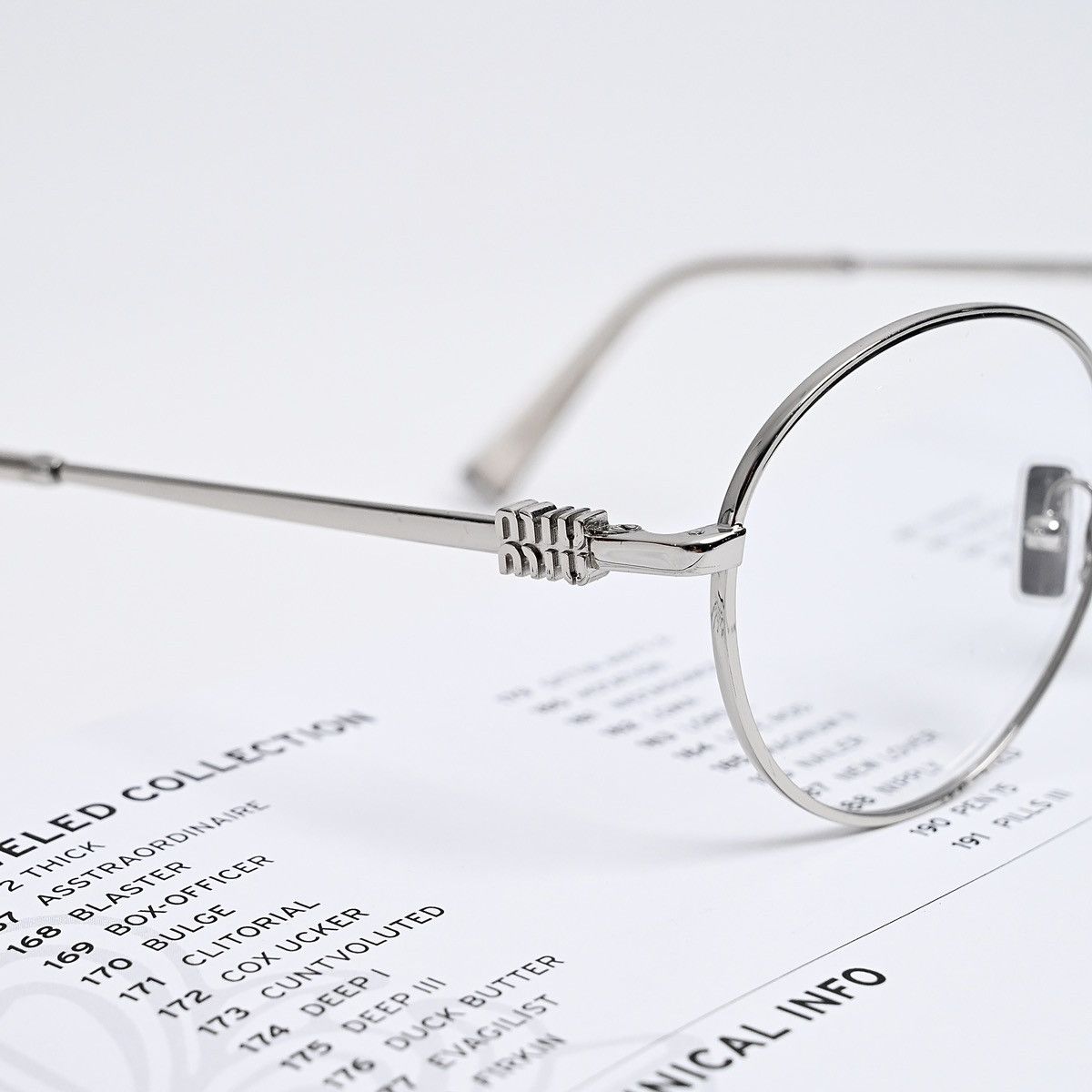 Miu Miu MIU MIU 0MU 52XV GLASSES Size ONE SIZE - 3 Thumbnail