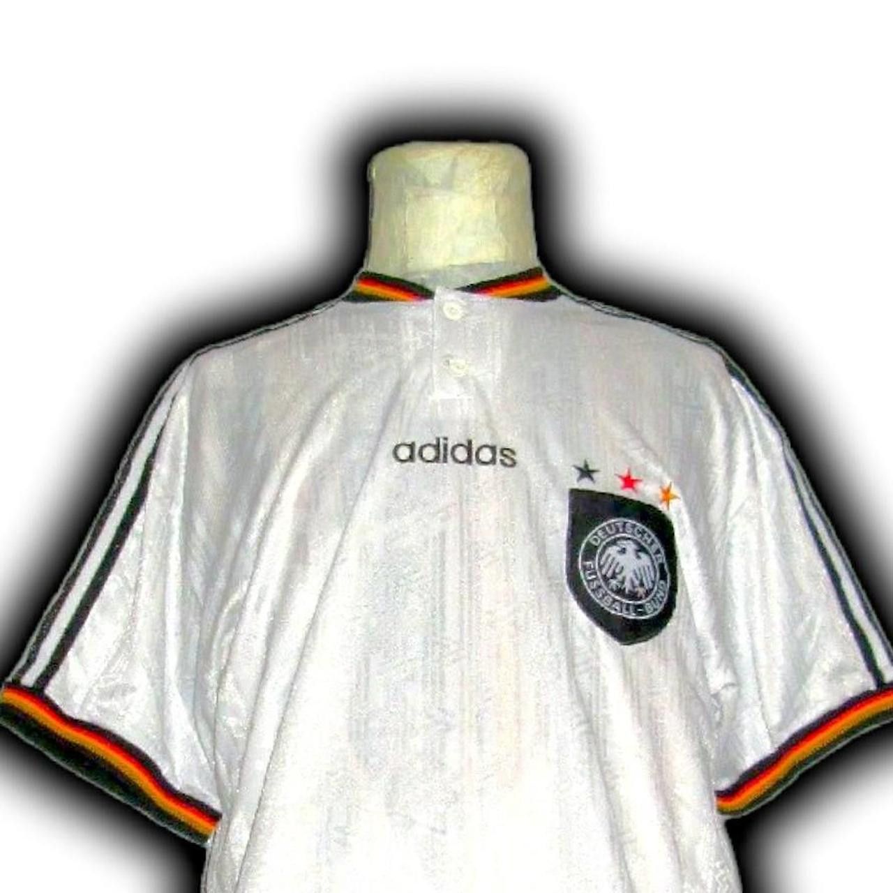 Adidas Germany 1996 1997 Home Shirt Jersey Size US XL / EU 56 / 4 - 1 Thumbnail