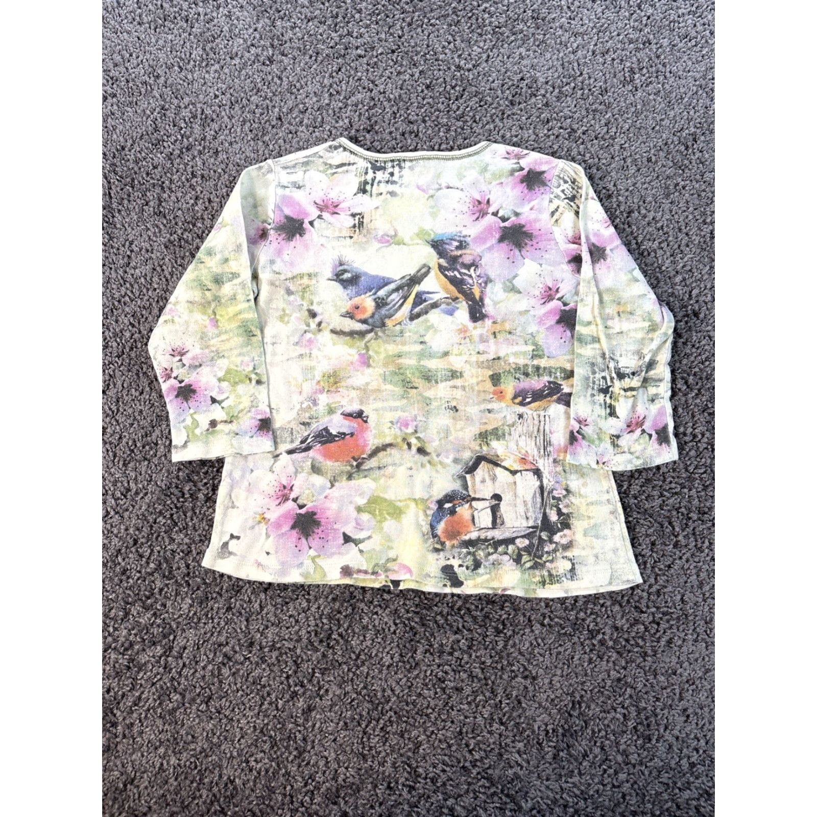 Vintage VINTAGE Cactus T-Shirt Womens Medium Rhinestone All Over Bird Nature 90s Shirt Mens? (Note: This line is wrong; please provide a clear request.) Size M / US 6-8 / IT 42-44 - 5 Thumbnail