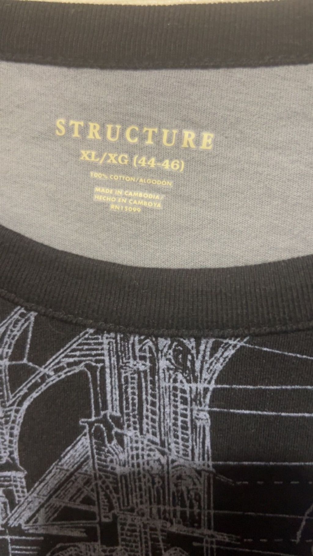Structure Y2K STRUCTURE Black Gray Long Sleeve Tee XL Size US XL / EU 56 / 4 - 3 Thumbnail