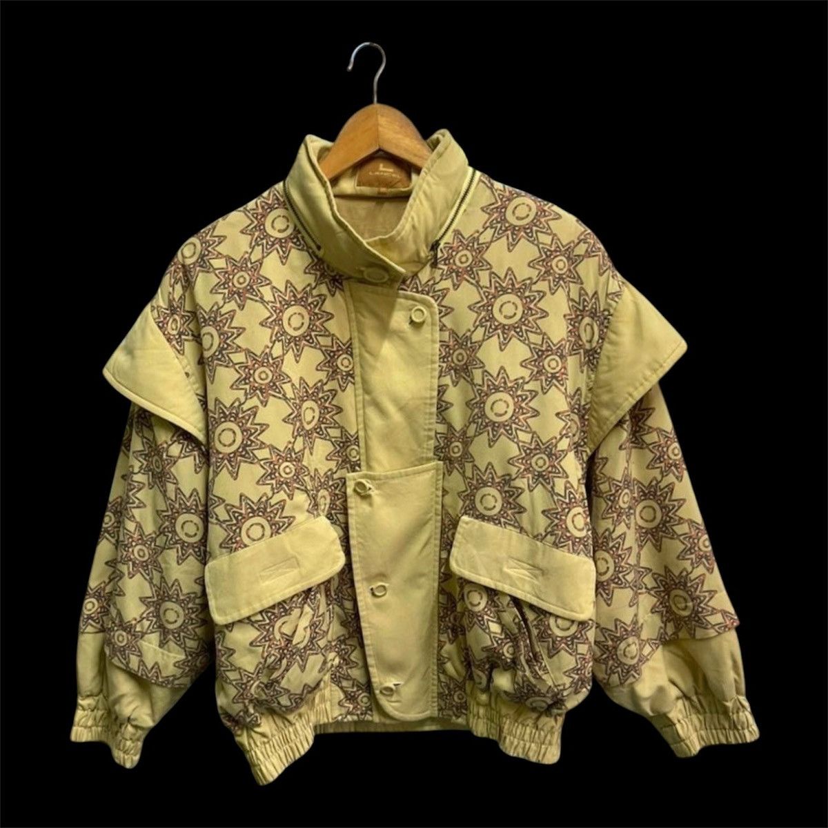 Lancel Lancel Paris Avant Garde Geometric Star Puffer Bomber Jacket Size US M / EU 48-50 / 2 - 2 Thumbnail