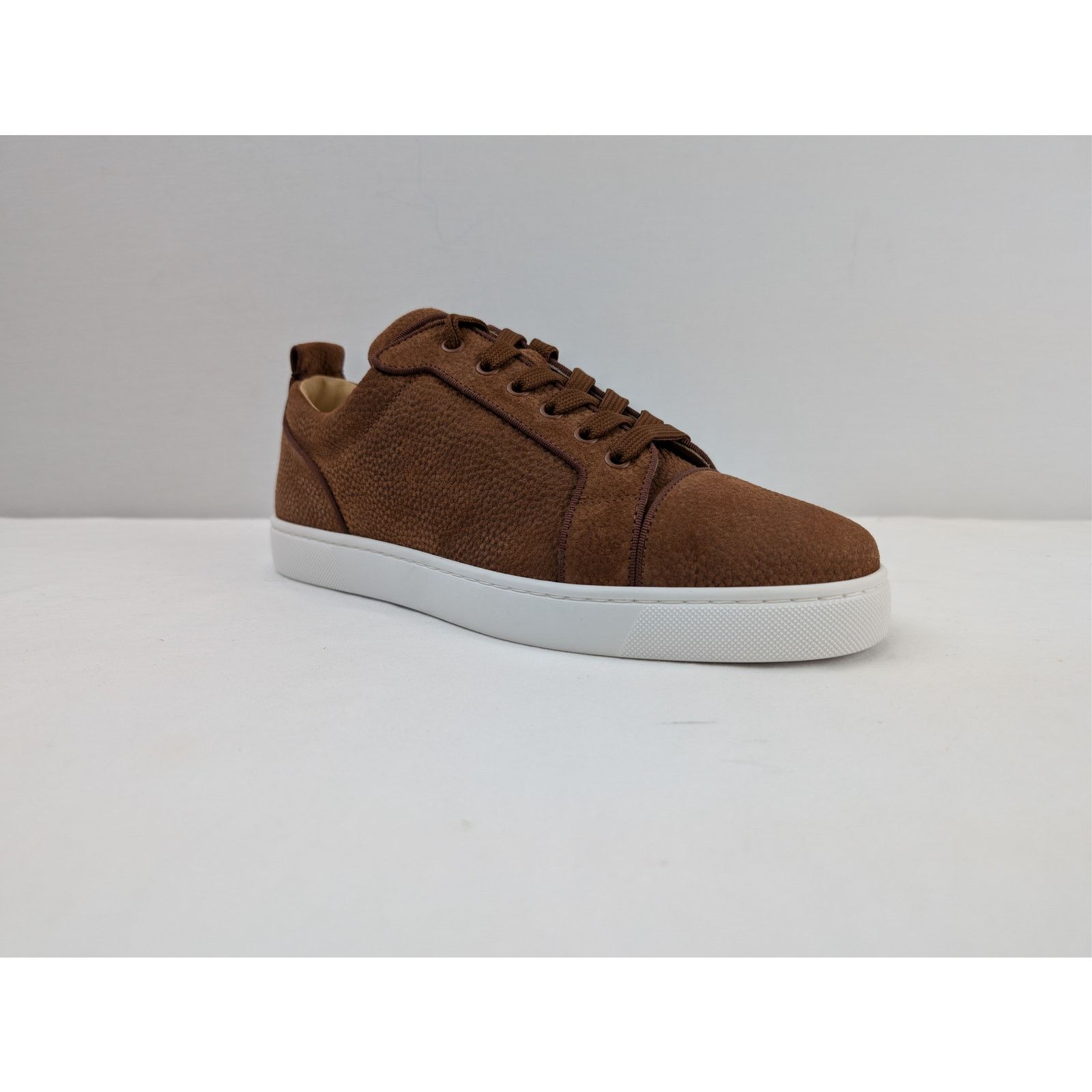 Christian Louboutin o1rshd1 Louis Junior Orlato Flat Shoe Sneakers Brown/White Size US 10 / EU 43 - 2 Thumbnail