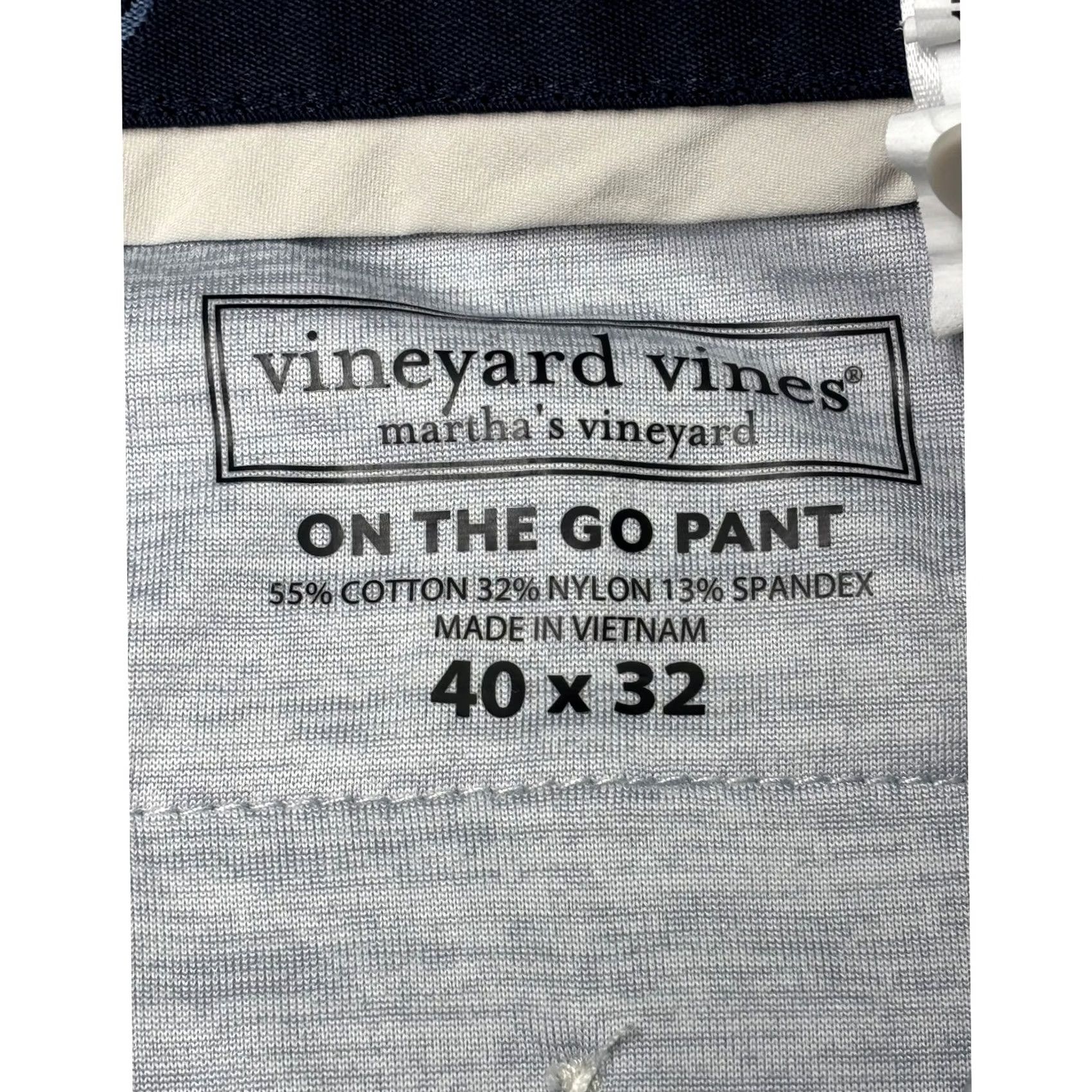 Vineyard Vines Vineyard Vines Chino Mens 40 Gray Men The Pant 40x32 Performance 1P000005 Size US 40 / EU 56 - 4 Thumbnail