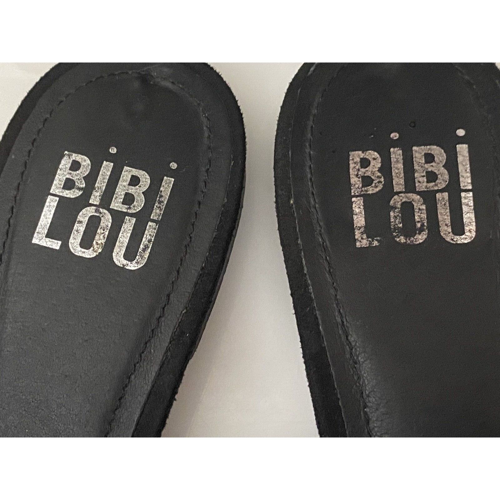 Vintage Bibi Lou Raffia Gem Jeweled Mule Slide Slip On Slipper Shoes Size US 6 / IT 36 - 18 Thumbnail