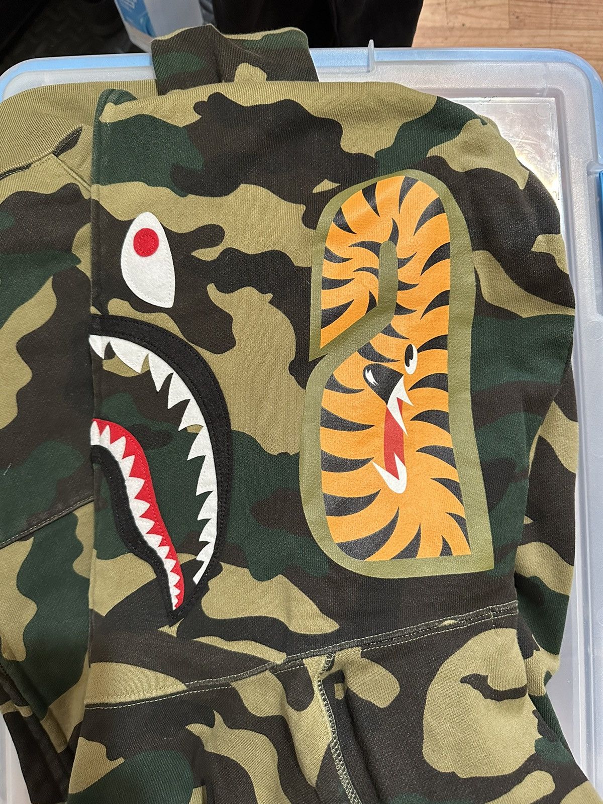 Bape Woodland Camo Shark Full Zip Hoodie Size US M / EU 48-50 / 2 - 4 Thumbnail