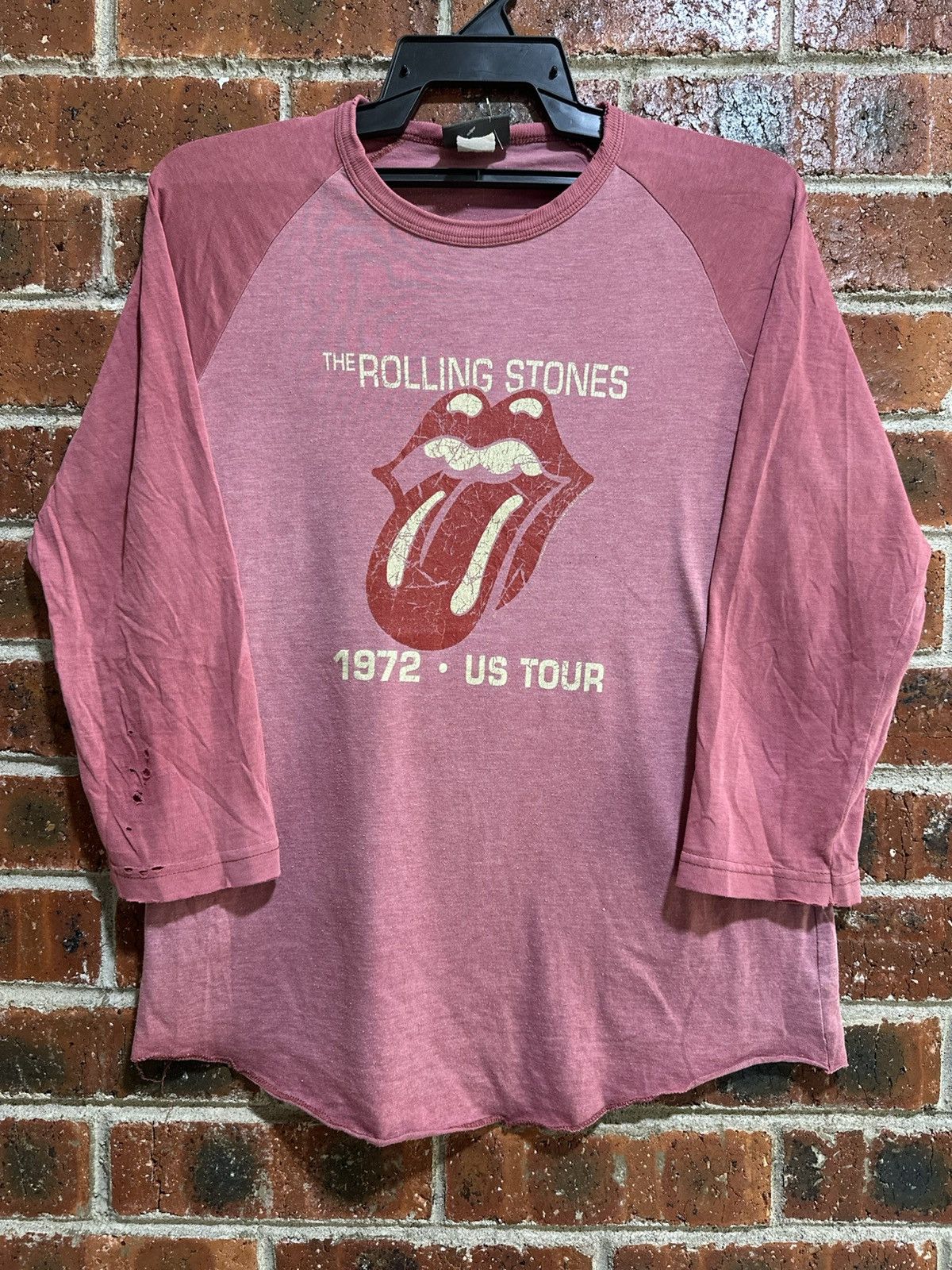 Band Tees Thrashed Vintage Rolling Stones Tour Long Sleeve Tee Fadee Size US M / EU 48-50 / 2 - 1 Thumbnail