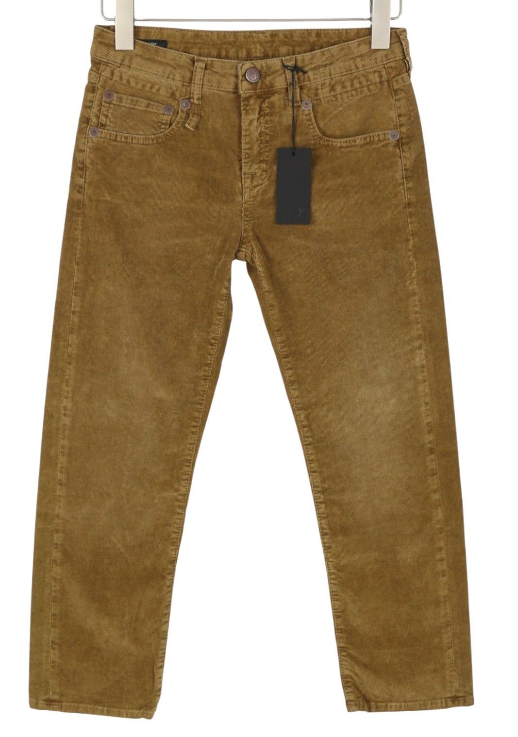 R13 BOY STRAIGHT 27 Golden Brown Stretch Cord Zip FW25 86844 Size 27" / US 4 / IT 40 - 1 Thumbnail
