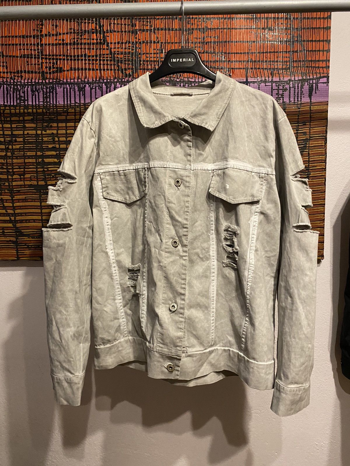 Japanese Brand vintage light jacket washed distressed Japanese style design Size US M / EU 48-50 / 2 - 1 Thumbnail