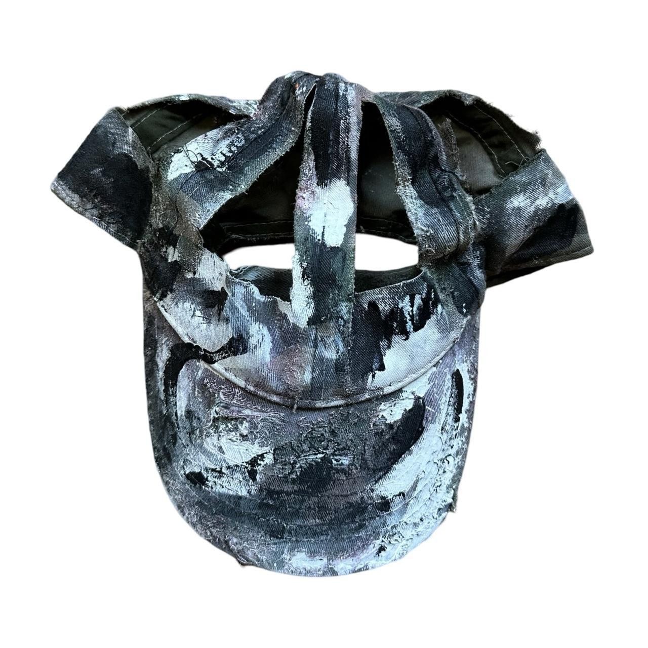Other ASTROBOI* 'MM6' Brown Deconstructed Cut Out Camouflage Hat Size ONE SIZE - 7 Thumbnail