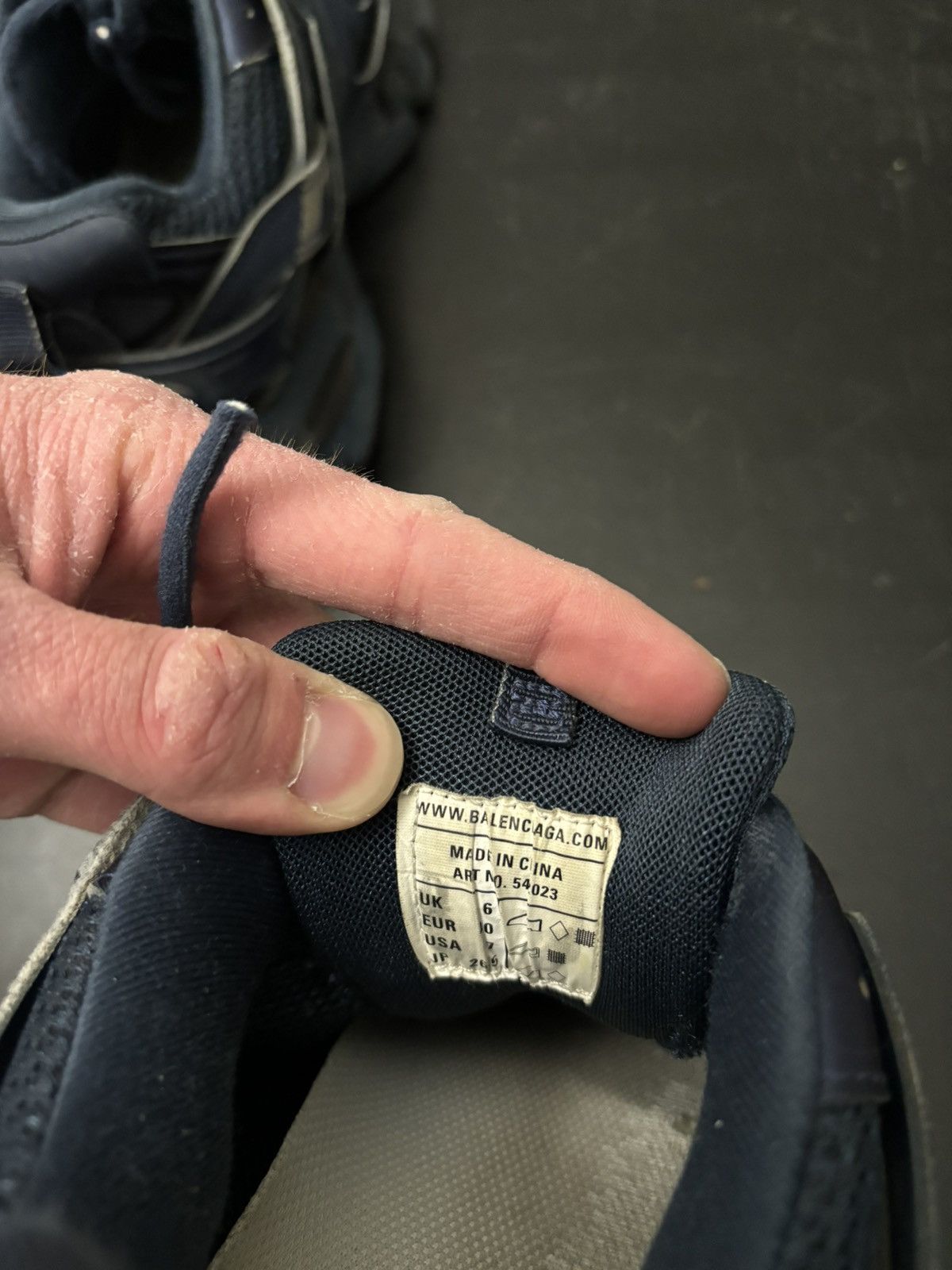 Balenciaga Balenciaga Track Runner Navy Blue Size US 7 / EU 40 - 8 Thumbnail
