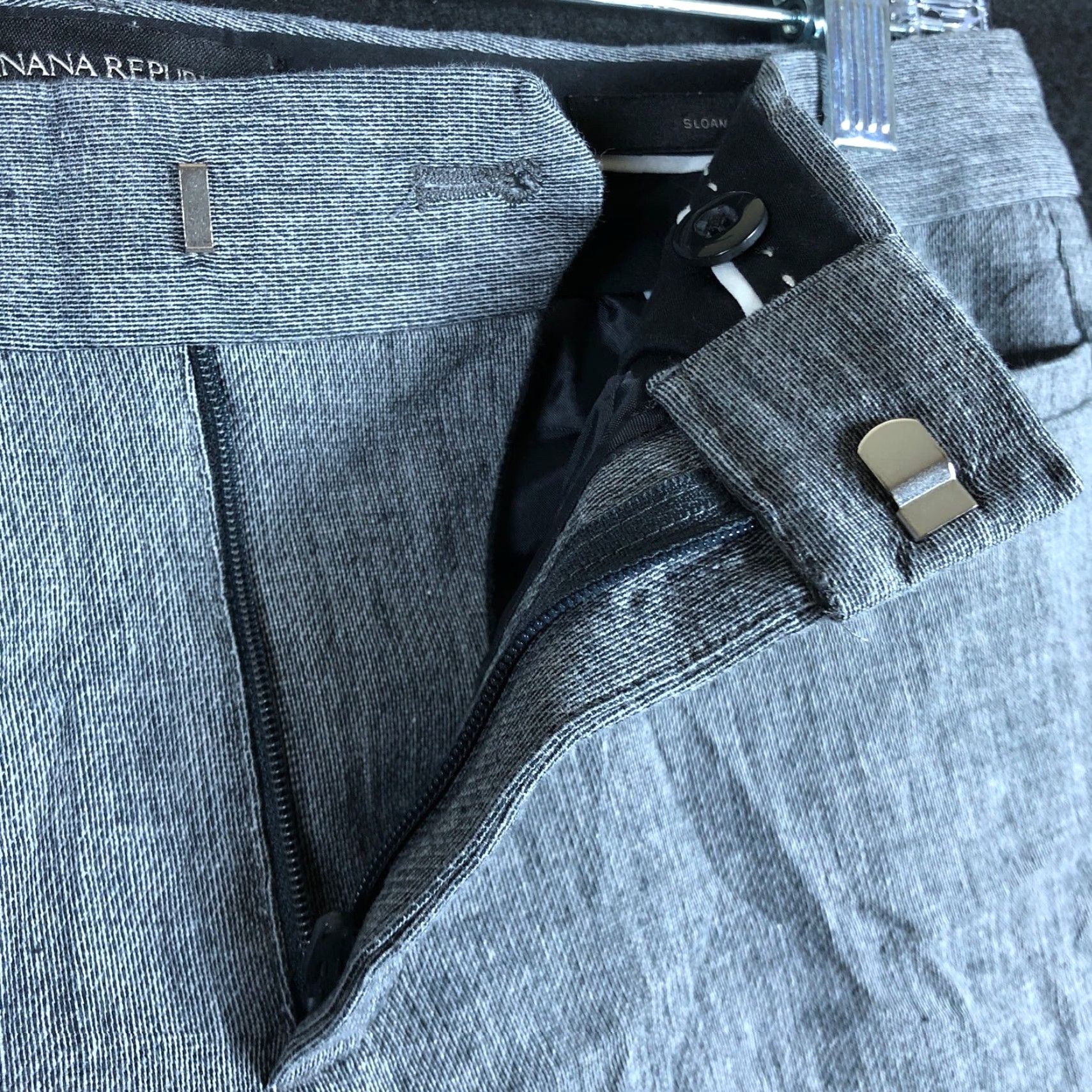 Banana Republic Banana Republic Womens Pants Gray Mid Rise Sloan Fit Cropped Ankle Stretch 6 Size 24" / US 00 / IT 34 - 4 Thumbnail