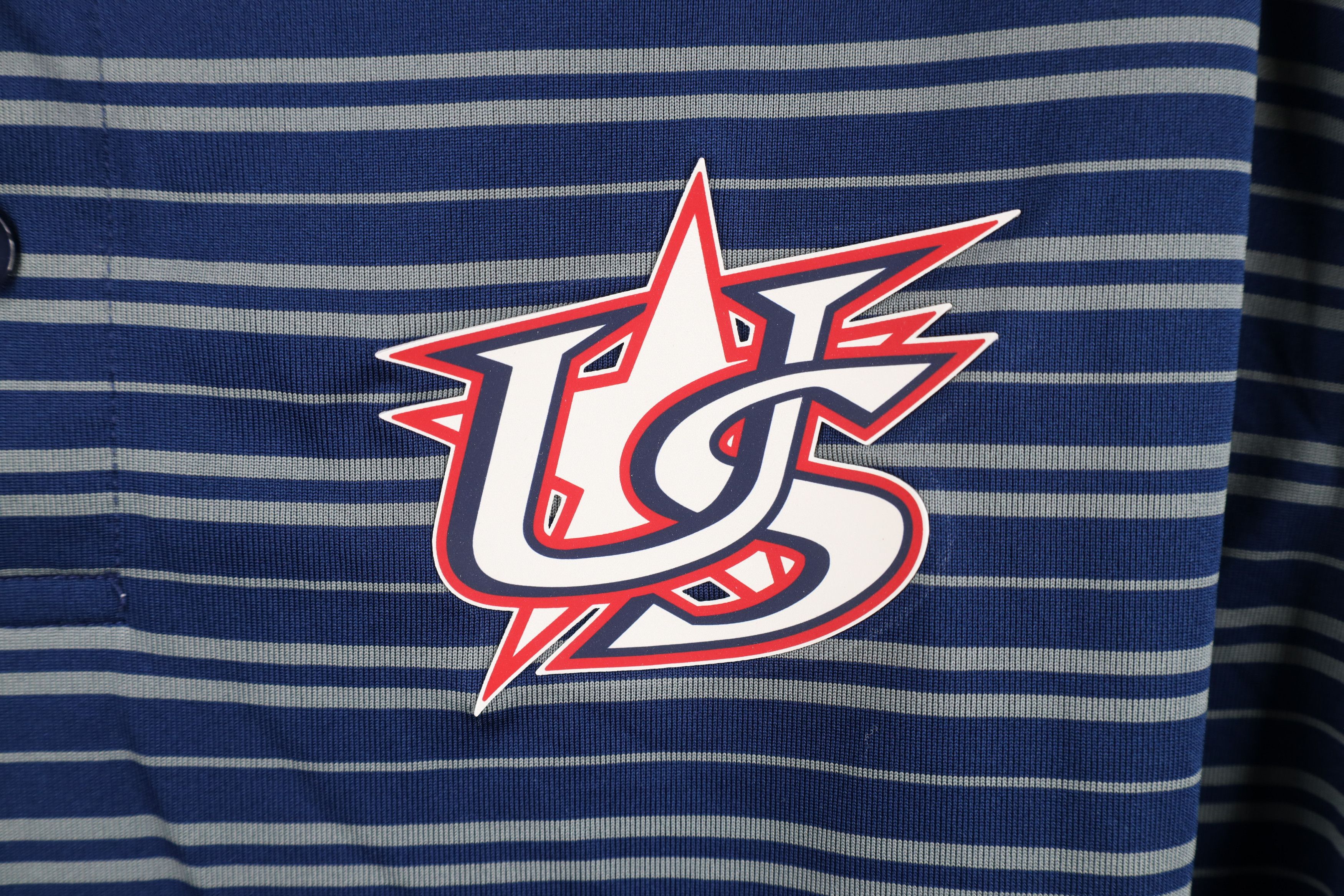 Majestic Majestic Baseball Classic Team USA Striped Golf Polo Shirt Size US L / EU 52-54 / 3 - 4 Thumbnail