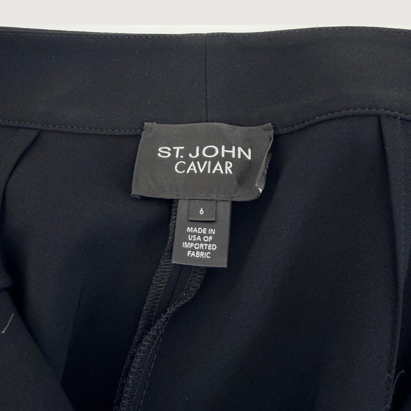 Other St John Caviar Slim Straight Trouser Pants 6 Size 28" / US 6 / IT 42 - 4 Thumbnail