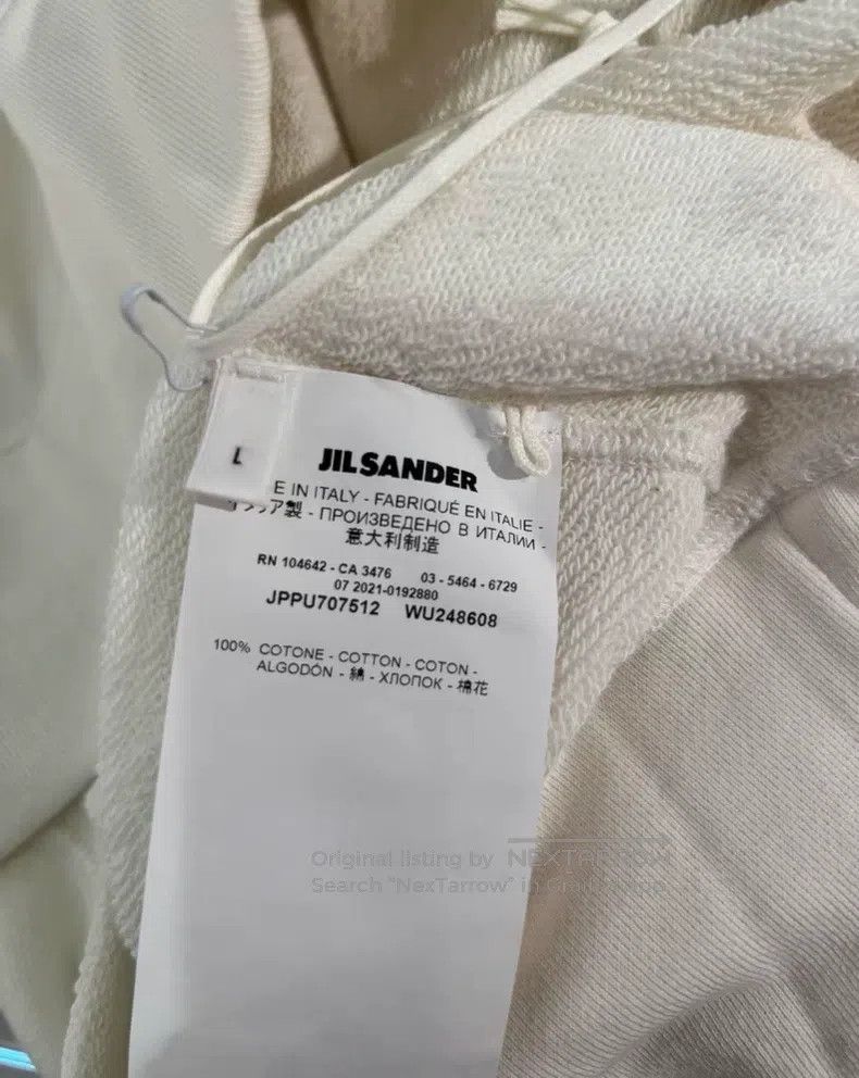 Jil Sander Jil Sander Ladies' Beige Hooded Sweatshirt Size L / US 10 / IT 46 - 5 Thumbnail