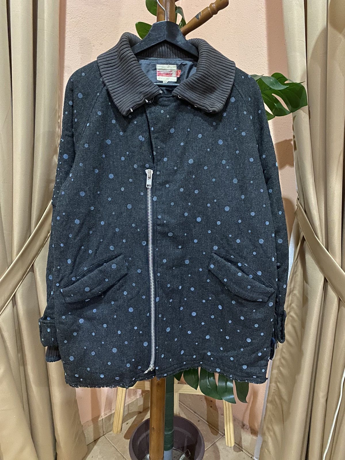 Japanese Brand VINTAGE REBIRTH POLKADOT JACKET Size L / US 10 / IT 46 - 3 Thumbnail