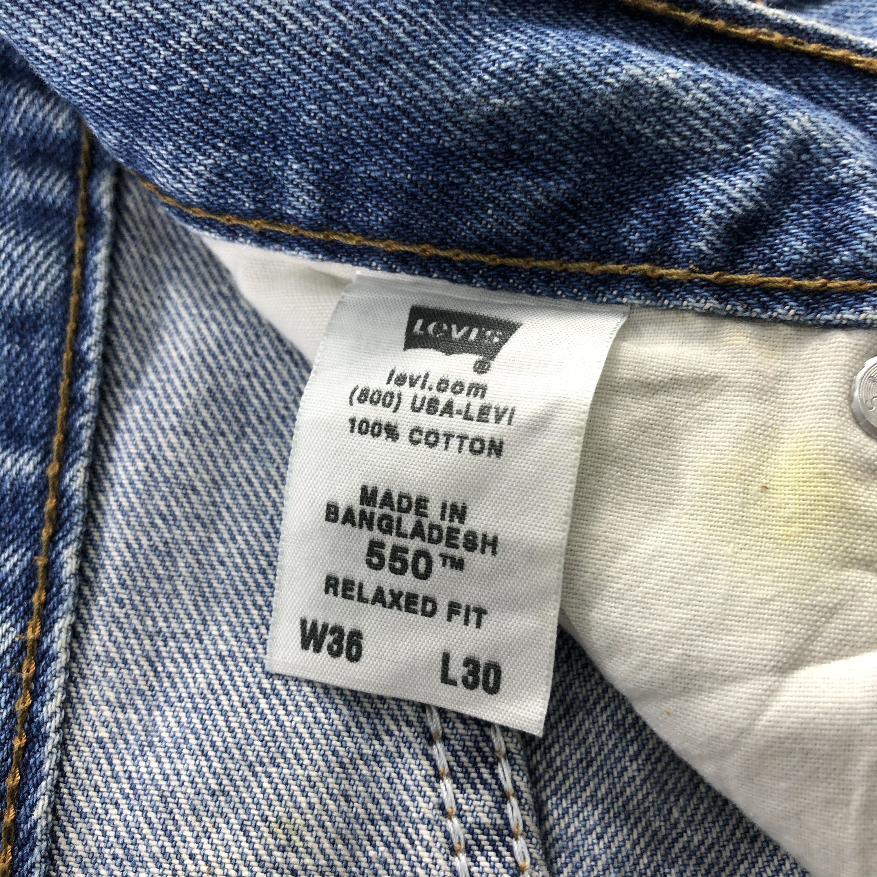 Levi's Vintage Stone Wash Levis 550 Jeans- J1307 Size US 36 / EU 52 - 9 Thumbnail