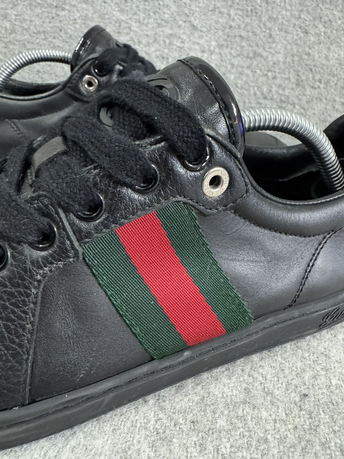 Gucci Gucci Ace Coda Web Stripe Low Leather Sneakers size 36 Italy Size US 6 / IT 36 - 9 Thumbnail