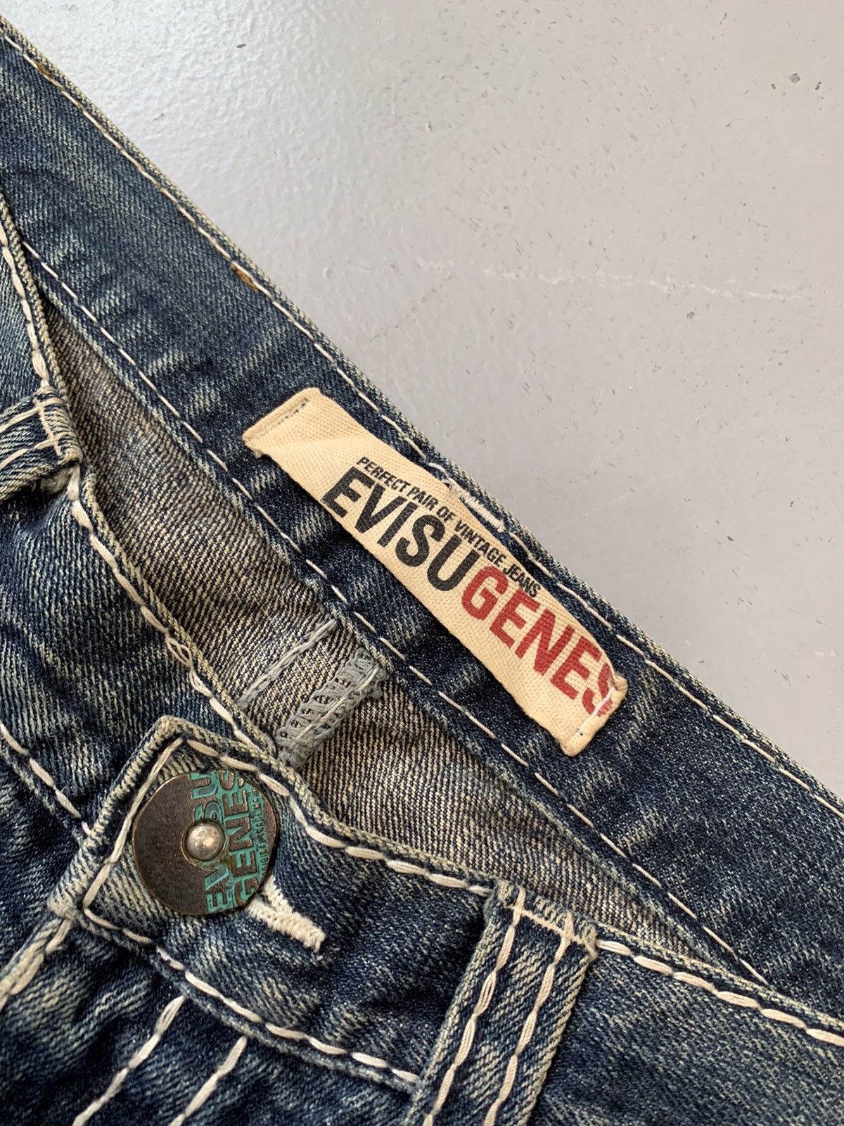 Japanese Brand Vintage Evisu inspired denim Size US 32 / EU 48 - 5 Thumbnail