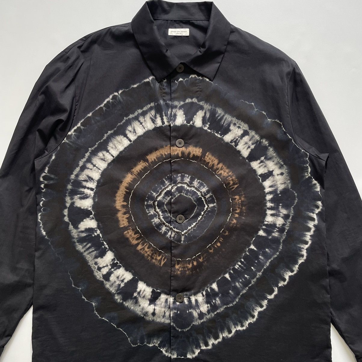 Dries Van Noten A/W 19 ‘Iris’ Tie Dye Print Shirt Size US M / EU 48-50 / 2 - 3 Thumbnail