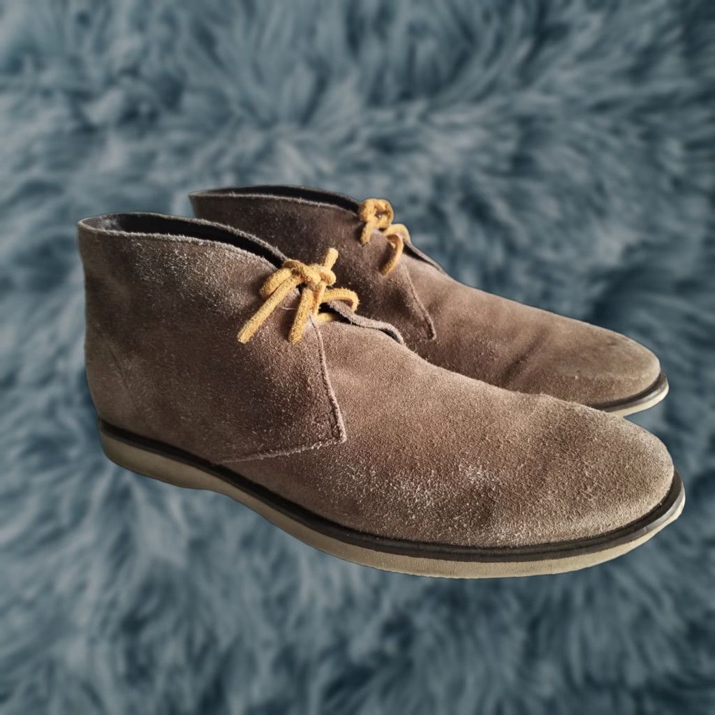 Hogan Hogan Derby Chukkas H209 Boots Lace Up Suede Brown Made in Italy US Size 8.5 Desert Mens Boots Size US 9 / EU 42 - 1 Thumbnail