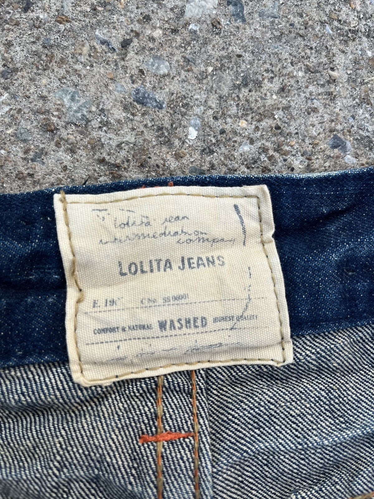 If Six Was Nine Vtg LOLITA EXOTIC DISTRESSED DENIM perfectly Size US 34 / EU 50 - 8 Thumbnail