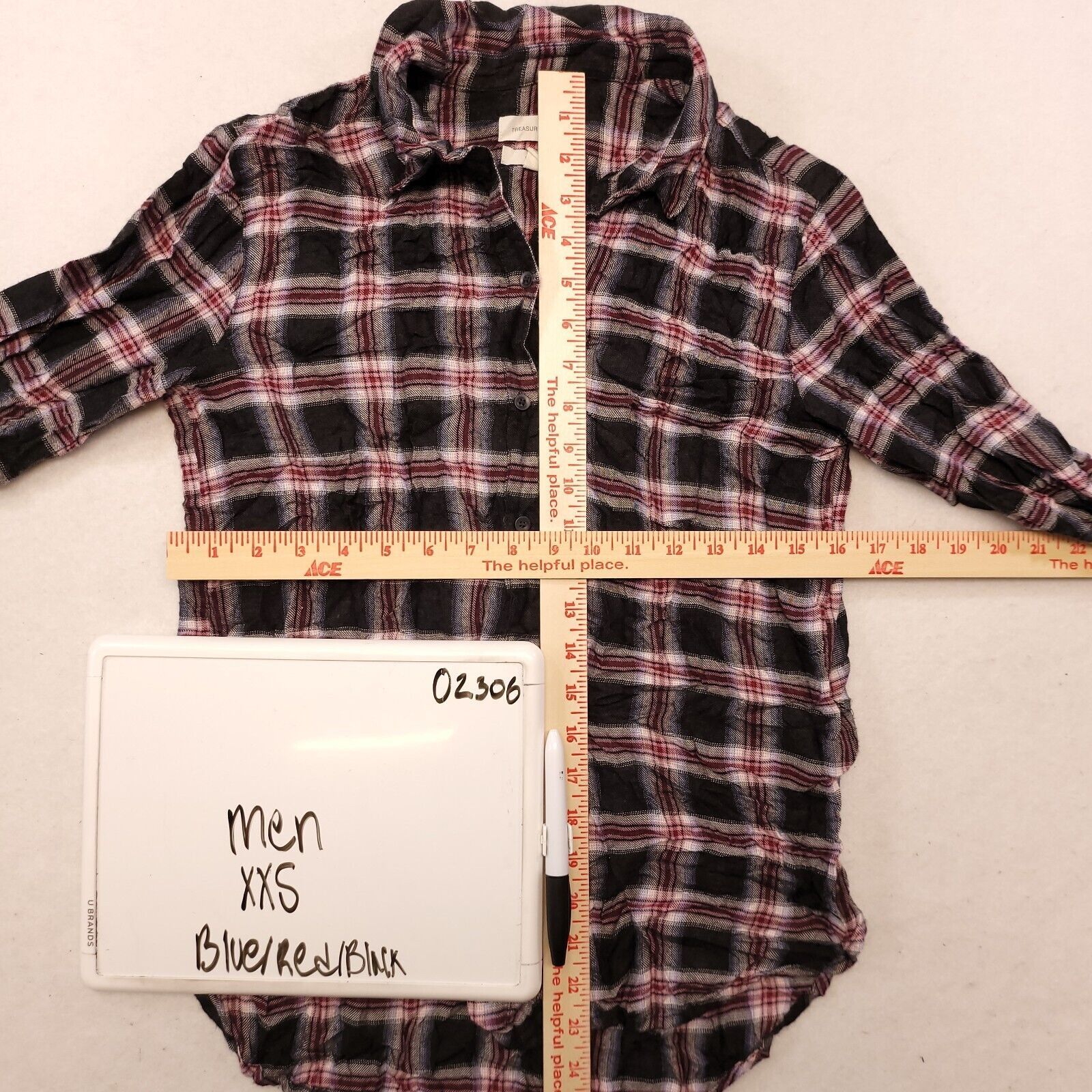 Treasure & Bond Treasure & Bond Tartan Flannel Button Up Shirt Mens Size 2XS Size US XXS / EU 40 - 6 Thumbnail