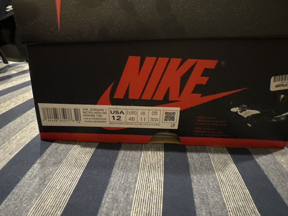 Nike Jordan 1 Mocha Size US 12 / EU 45 - 7 Thumbnail