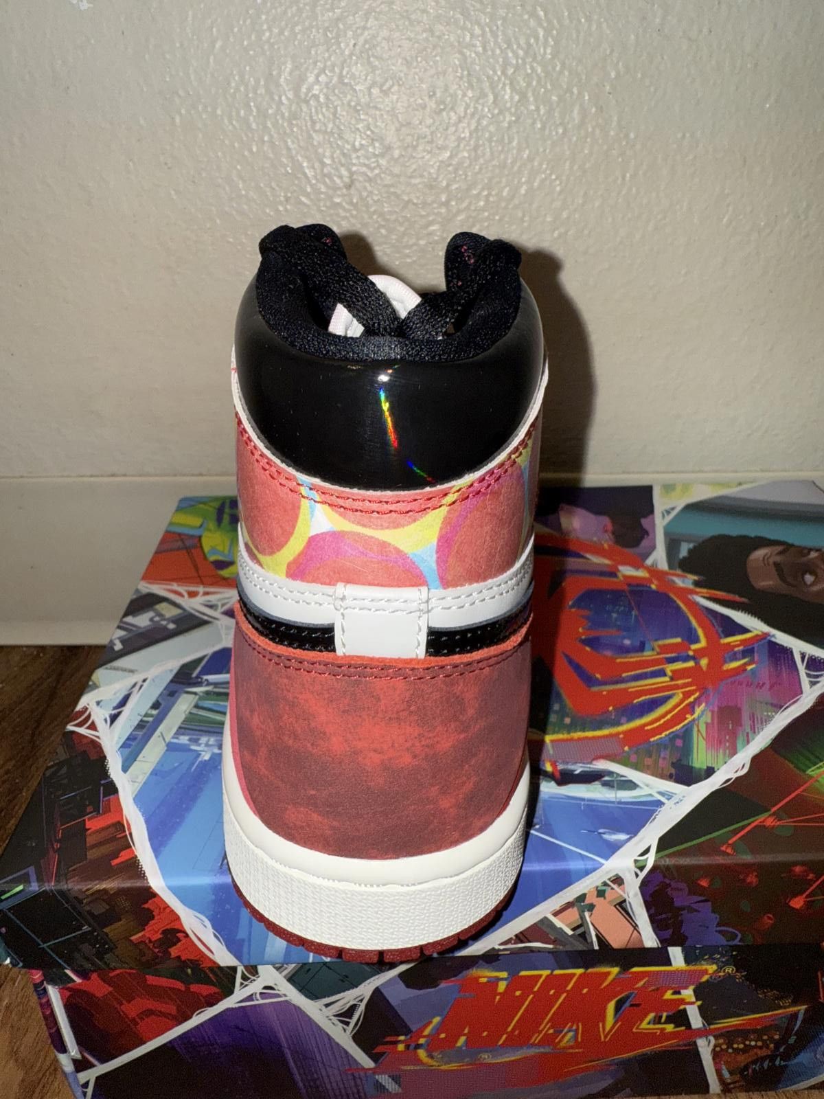 Nike Jordan 1 Retro High OG Spider-Man Across The Spider-Verse (Special Box) F&F Size US 5.5 / EU 38 - 8 Thumbnail