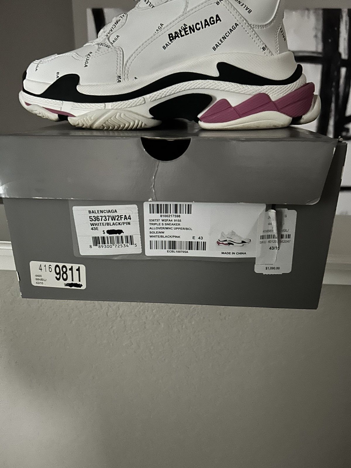 Balenciaga Balenciaga Triple S Sneakers Size 43 Size US 10 / EU 43 - 5 Thumbnail
