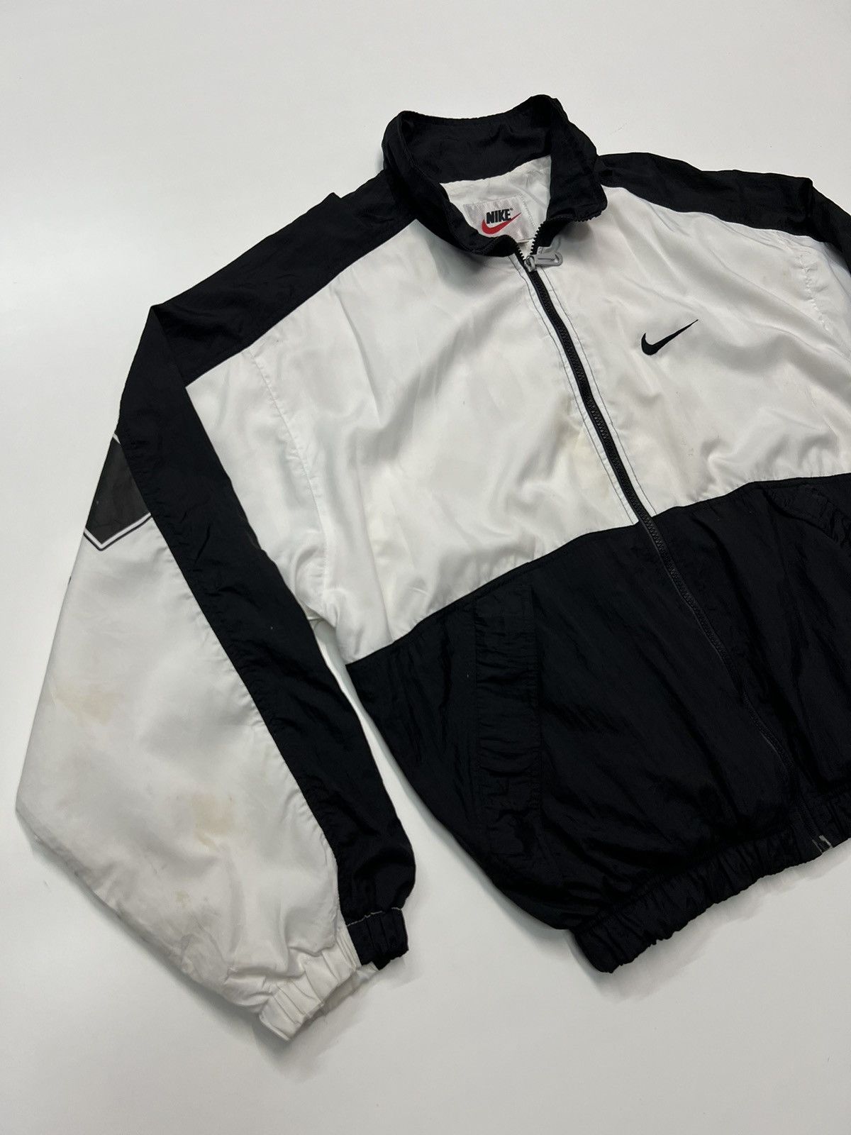 Nike 🔥VINTAGE NIKE SPELLOUT ZIPPER JACKET Size US L / EU 52-54 / 3 - 3 Thumbnail