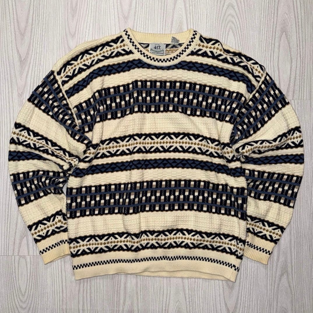 Van Heusen Van Heusen Vintage 90s 100% Cotton Sweater Size Mens XL Size US XL / EU 56 / 4 - 1 Thumbnail