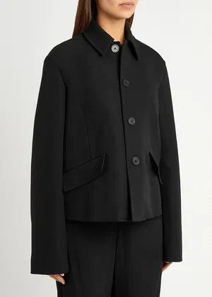 Balenciaga o1y0625 Wool Jacket in Black Size M / US 6-8 / IT 42-44 - 2 Thumbnail