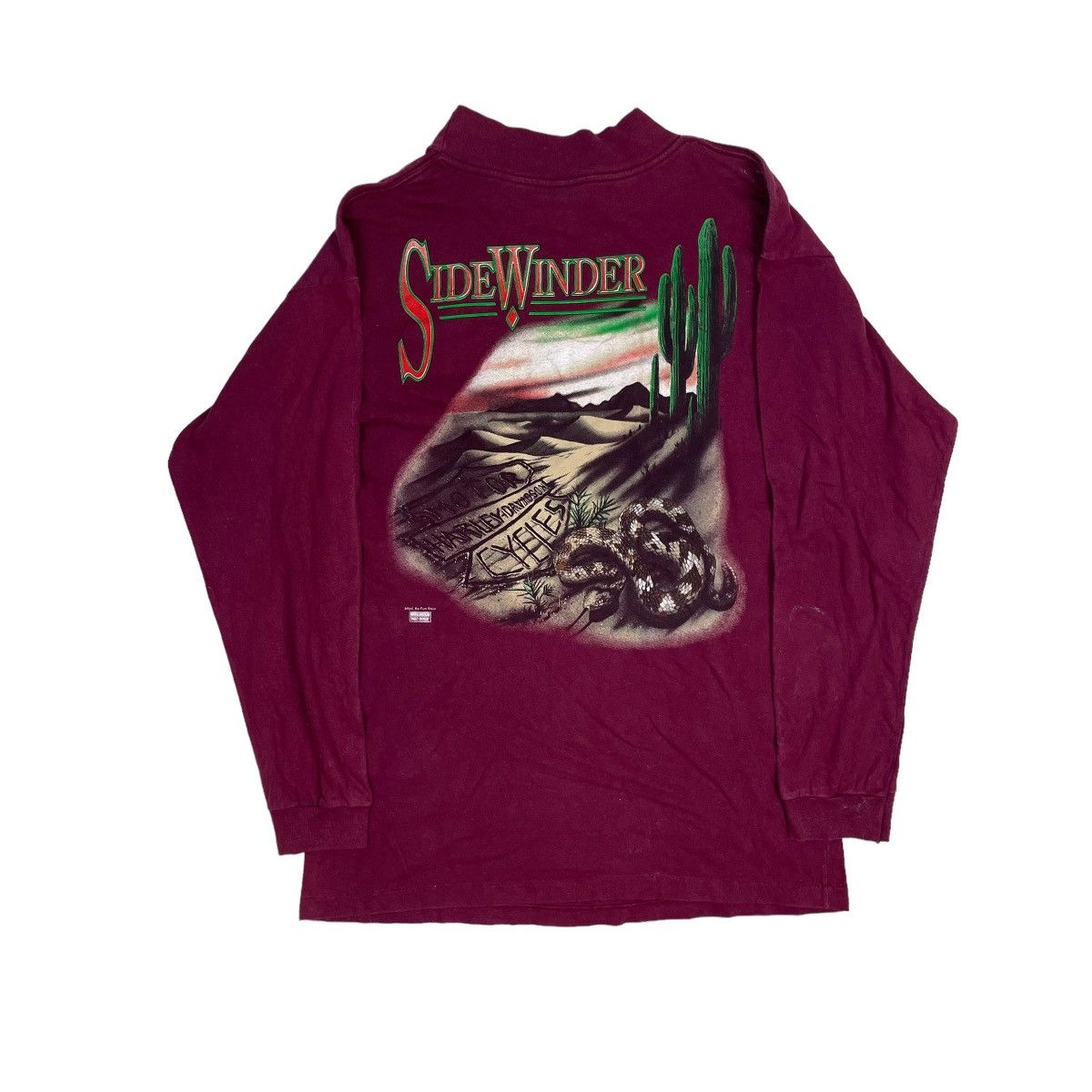 Harley Davidson VTG Harley Davidson Side Winder Desert Snake Tee Size US M / EU 48-50 / 2 - 1 Thumbnail