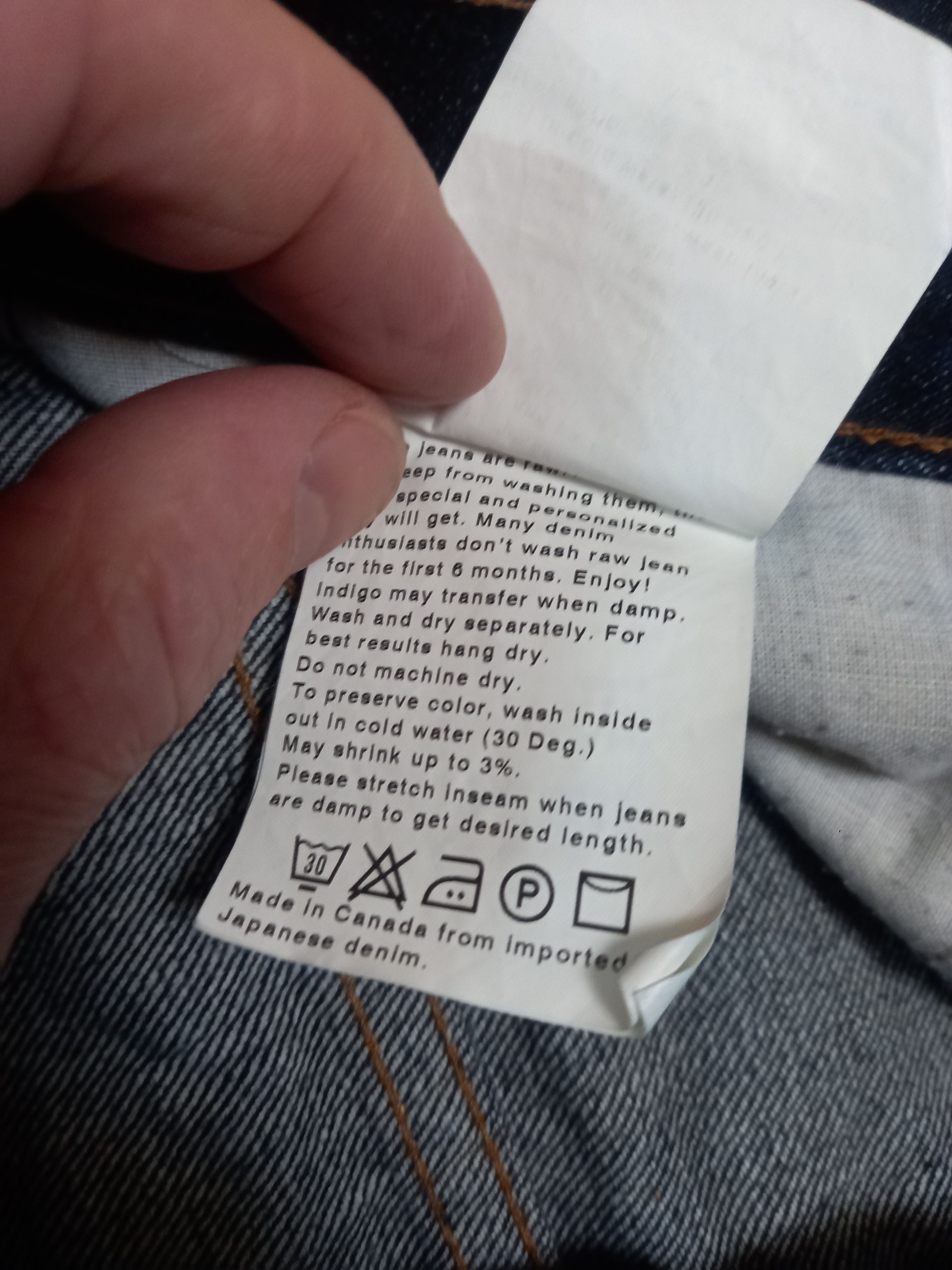 Naked & Famous Naked & Famous Skinny Guy Deep Indigo Selvedge - Sz 30 Size US 30 / EU 46 - 9 Thumbnail