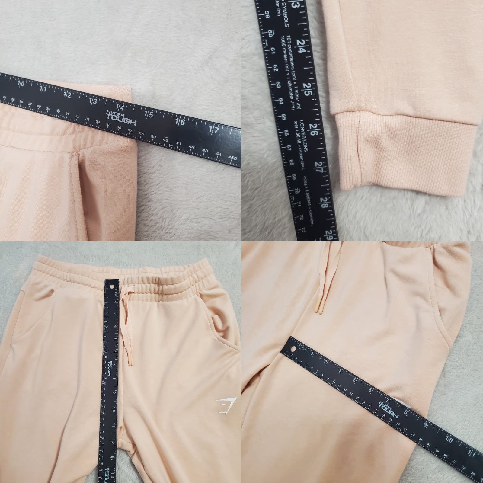Gymshark Gymshark Sweatpants Womens M Pink Skinny Lightweight Jogger Gym Workout Athletic Size 29" - 8 Thumbnail