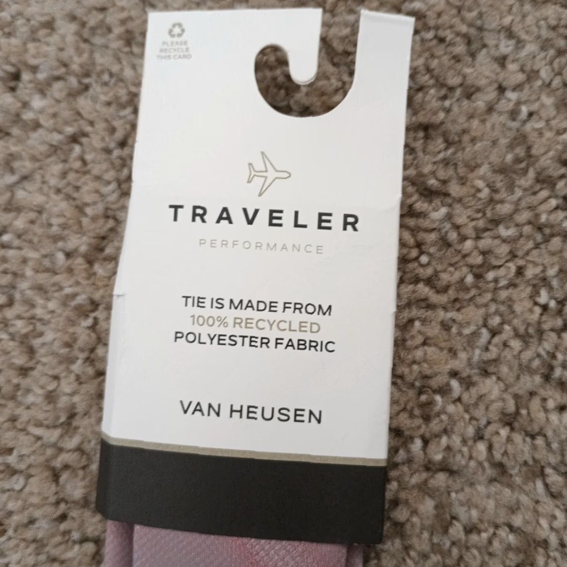 Van Heusen Van Heusen Necktie Pink Plaid Polyester Travel Men Tie Classic 57"-60" Pointed vintage No Size ONE SIZE - 5 Thumbnail