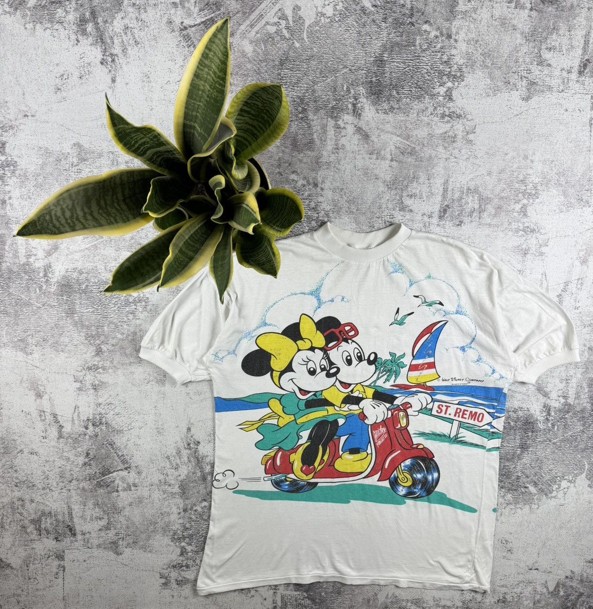 Disney 1980 Americanwear 80S 90S Mickey Mouse Cartoon T Shirt Tee Size US XXL / EU 58 / 5 - 1 Thumbnail