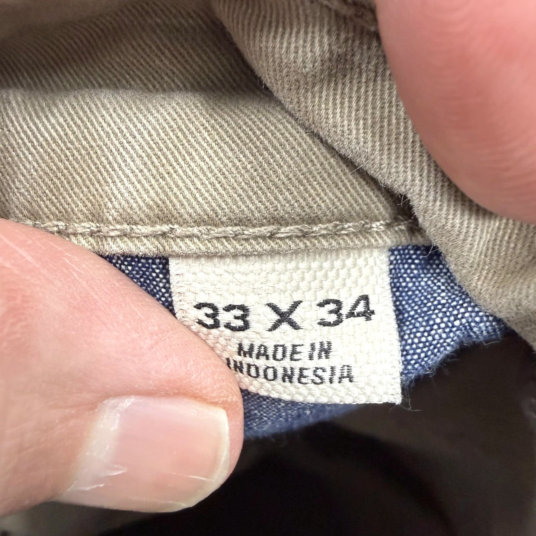 Flint And Tinder Flint and Tinder Pants Mens 33x34 Beige Straight Chino Stretch 5-Pocket Casual Adult Regular Fit Size US 33 - 3 Thumbnail