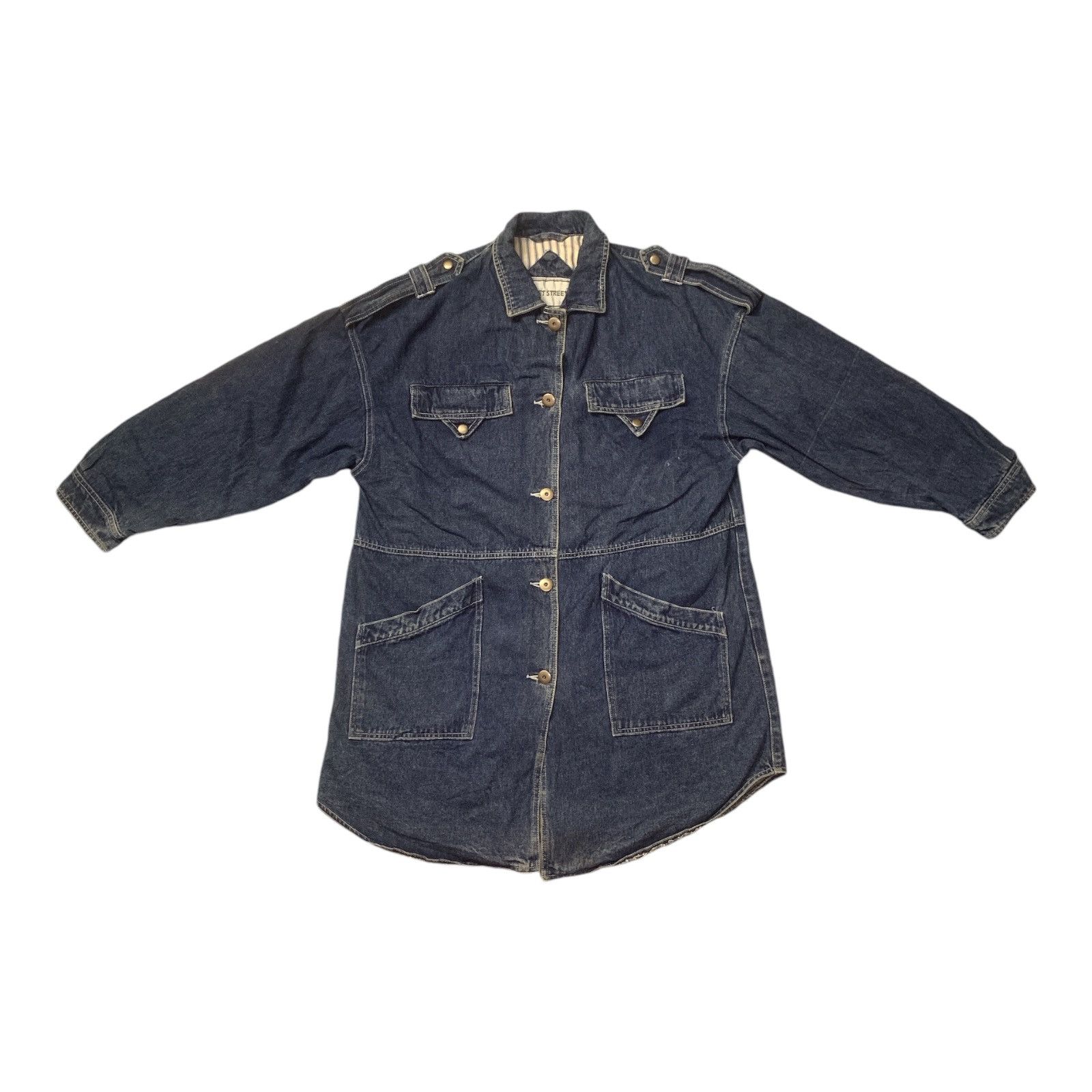 Japanese Brand Rare Design Vintage Fleetstreet Denim Jackets Size M / US 6-8 / IT 42-44 - 1 Thumbnail