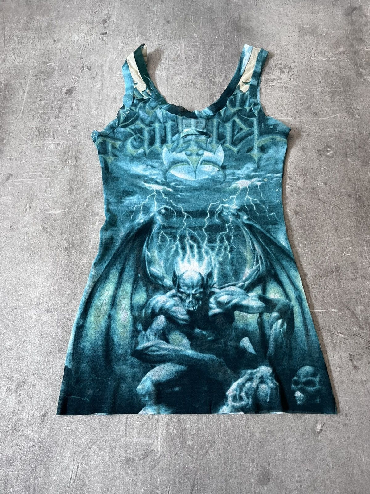 Jean Paul Gaultier Jean Paul Gaultier S/S 2001 Satan tatto mesh tank top Size US L / EU 52-54 / 3 - 7 Thumbnail