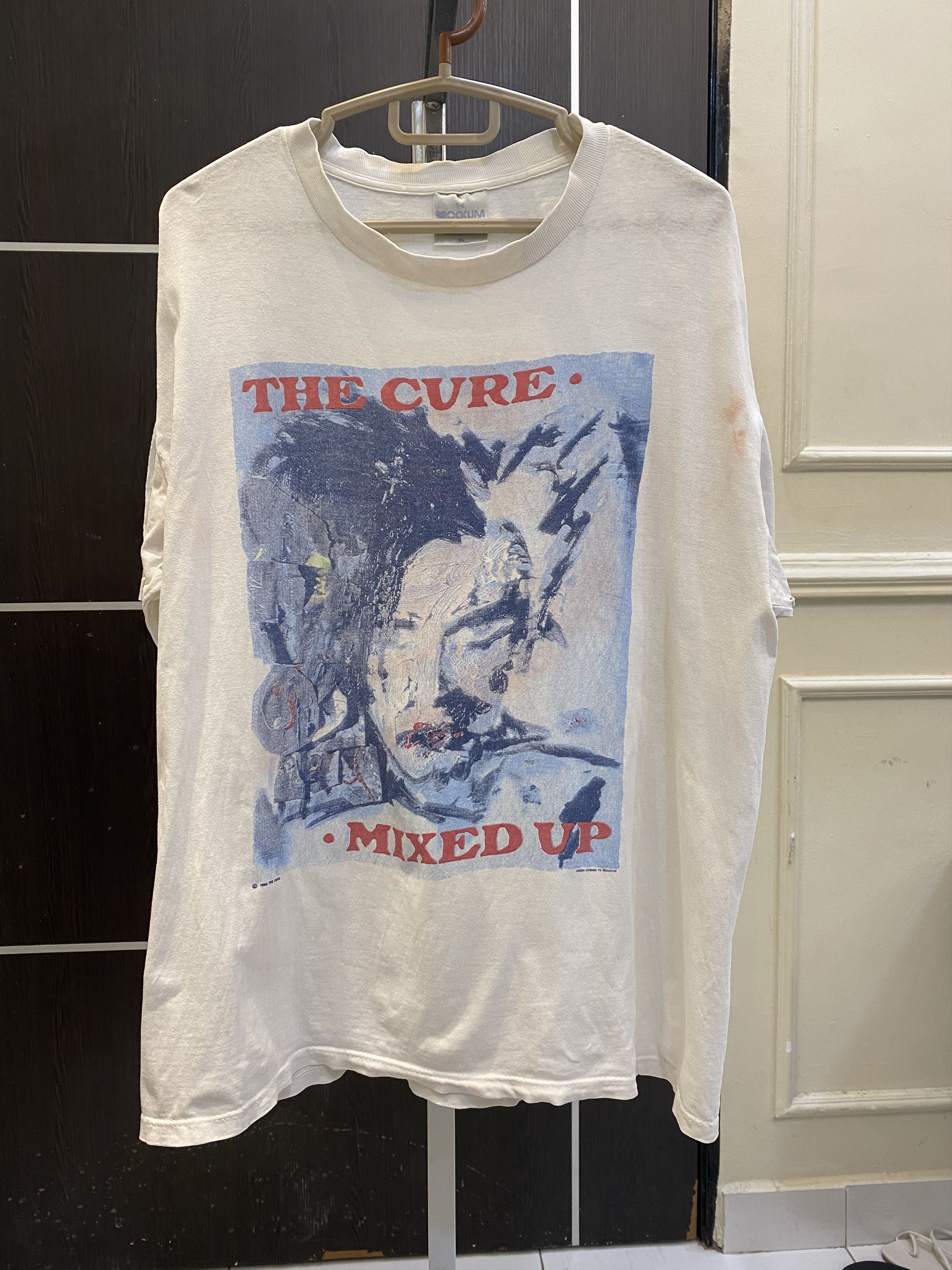 image of Band Tees x The Cure Extremely Vintage 90's The Cure Mixed Up in White, Men's (Size XL)