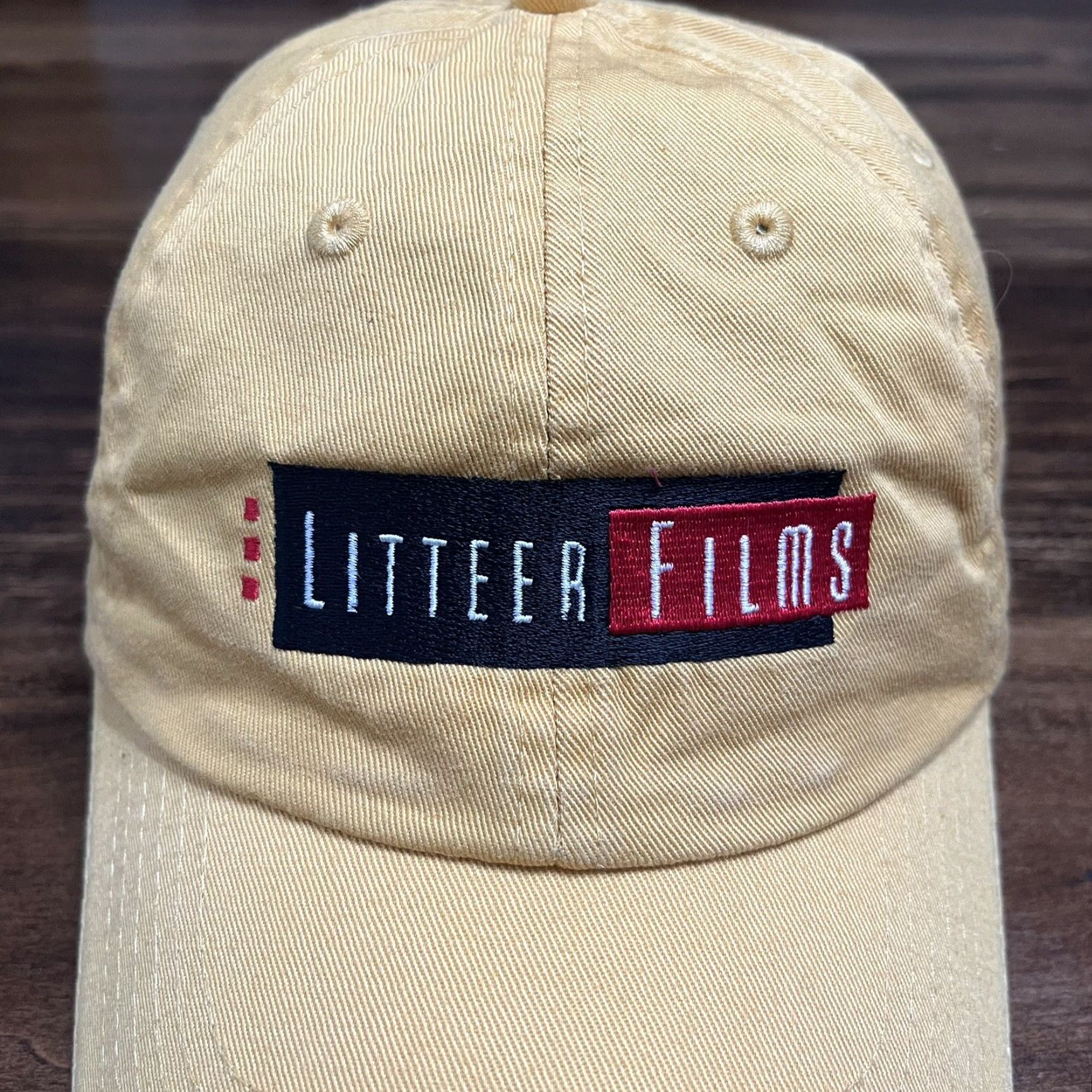 OAMC Litteer Films Hat Cap Yellow Mens Dad Baseball Cap Knit Cotton Adjustable One Size Size ONE SIZE - 6 Thumbnail