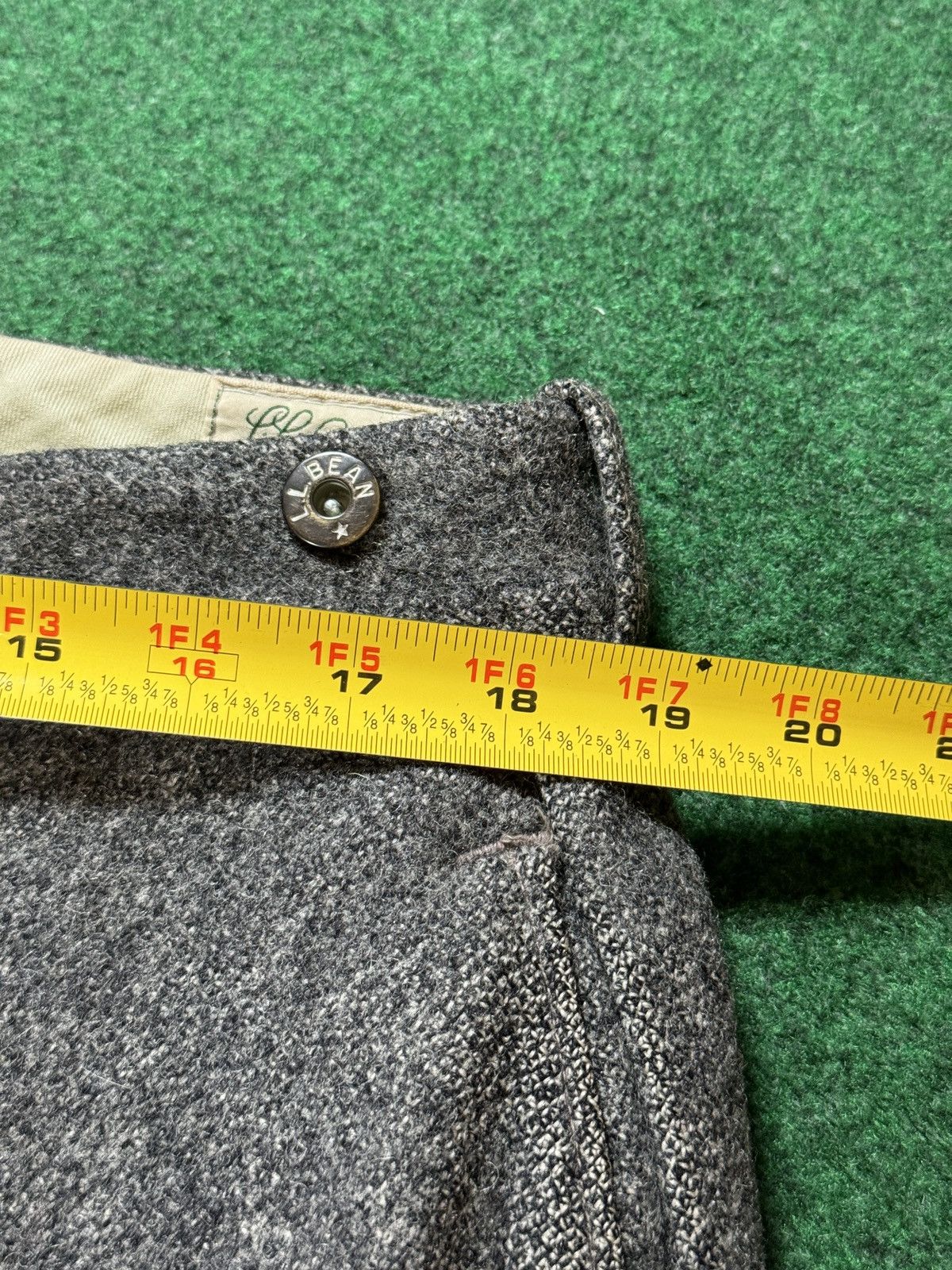 L.L. Bean × Vintage Vintage 30s 40s L.L Bean Talon Gray Wool Trouser Pants Size US 38 / EU 54 - 7 Thumbnail