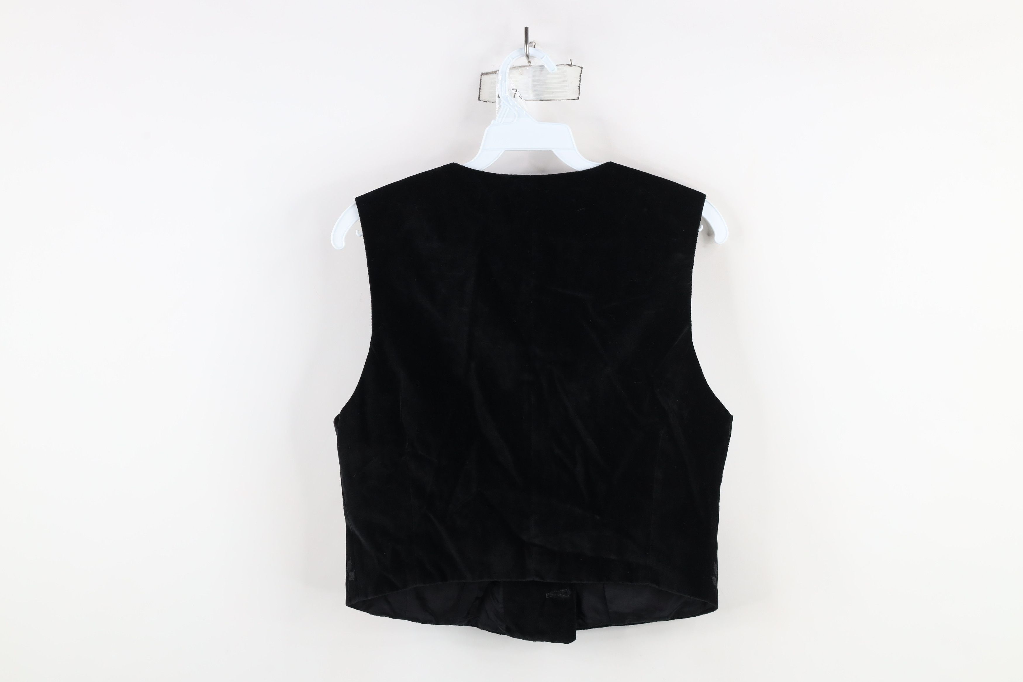 Gap × Vintage Vintage 90s Gap Double Breasted Velvet Velour Vest Jacket Size M / US 6-8 / IT 42-44 - 8 Thumbnail