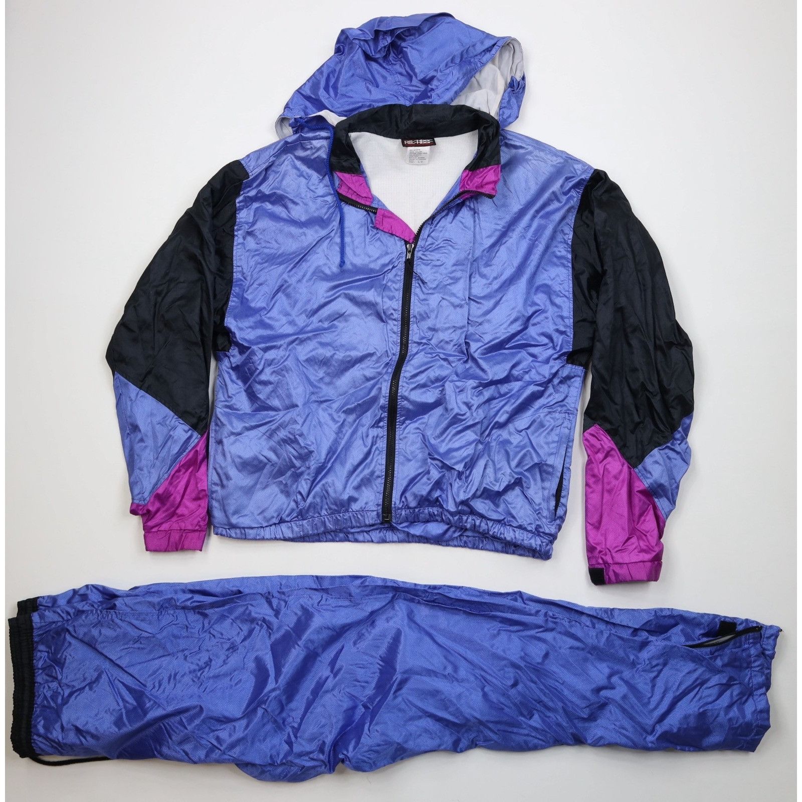 Vintage Vintage 90s Nashbar Cycling 2 Piece Rain Suit Size US L / EU 52-54 / 3 - 1 Thumbnail