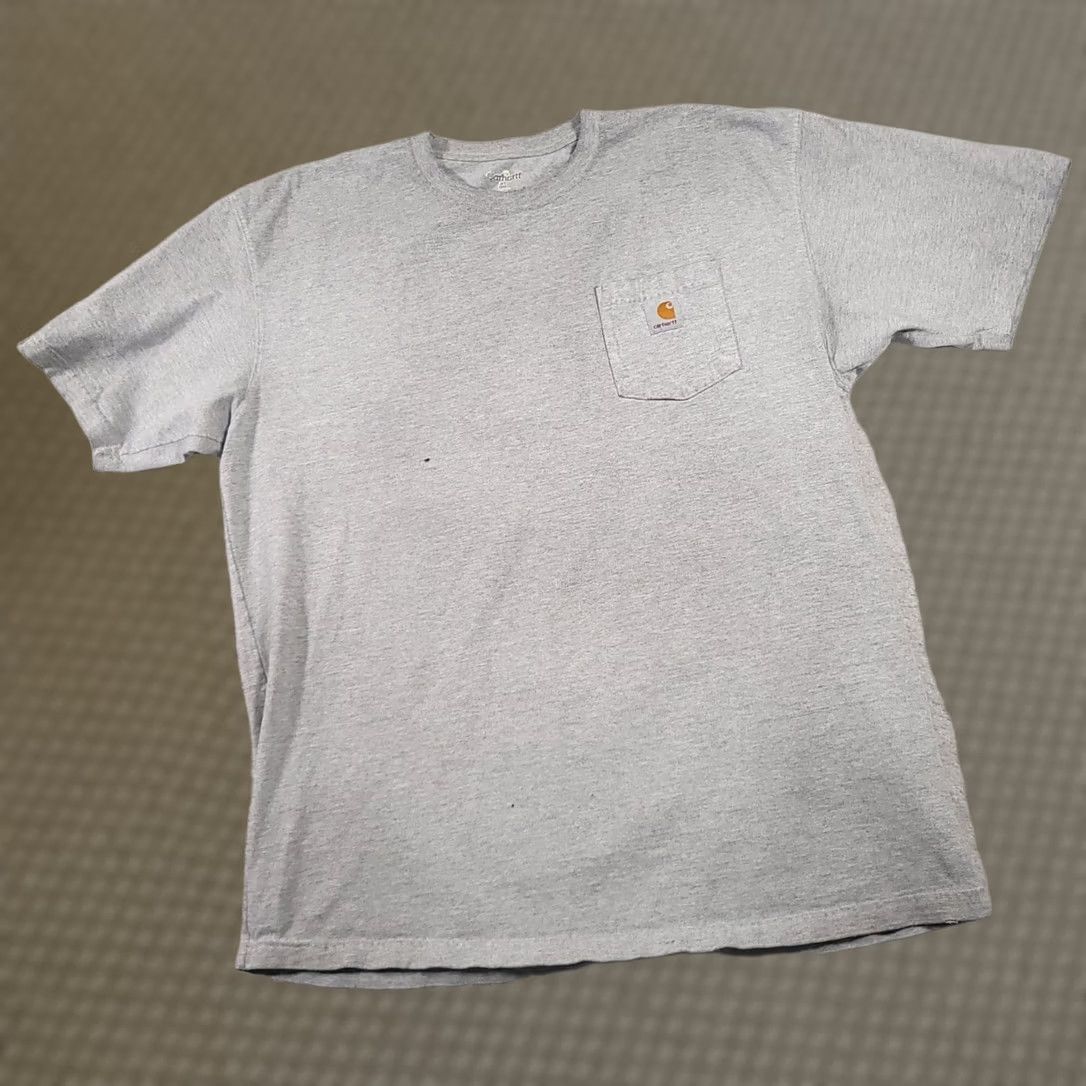 Carhartt Carhartt Short Sleeve Pocket Shirt Mens XLT Tall Gray Grunge Workwear Size US XL / EU 56 / 4 - 1 Thumbnail