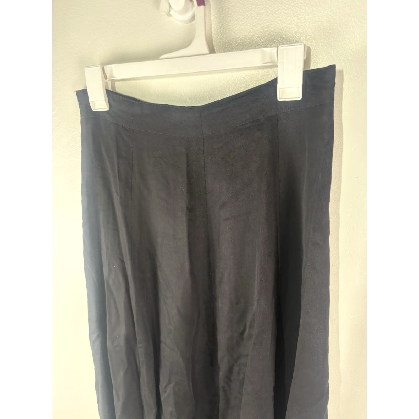 Vintage VINTAGE Gianni Sport Black A-Line Maxi Skirt Womens Size 14 Casual 90s Fall Spring Summer US Size 36" / US 14 / IT 50 - 2 Thumbnail