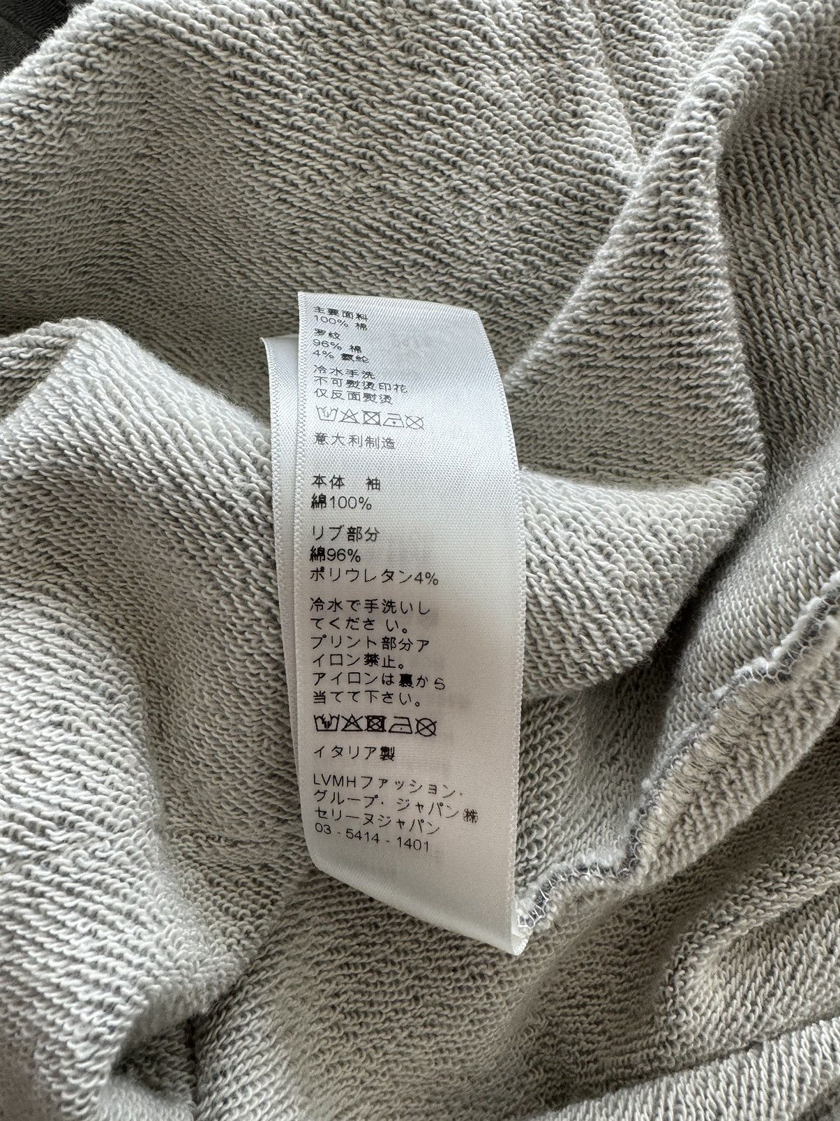 Celine CELINE Grey Back Logo Hoodie Sweatshirt Size US L / EU 52-54 / 3 - 9 Thumbnail