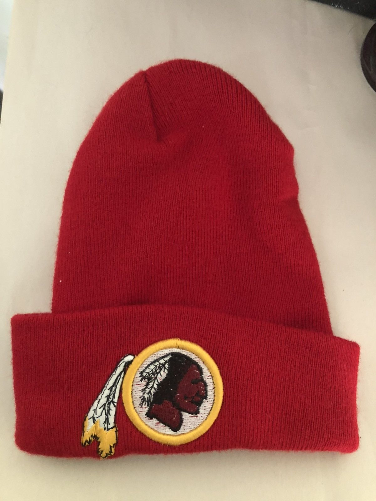 Other Hat: washington redskins embroidered nfl football knit cap Size ONE SIZE - 1 Thumbnail